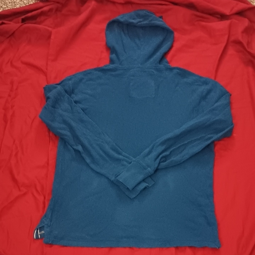 American Eagle Outfitters Authentic Quality Mens Blue Hoodie Sweater Size M - Picture 4 of 5